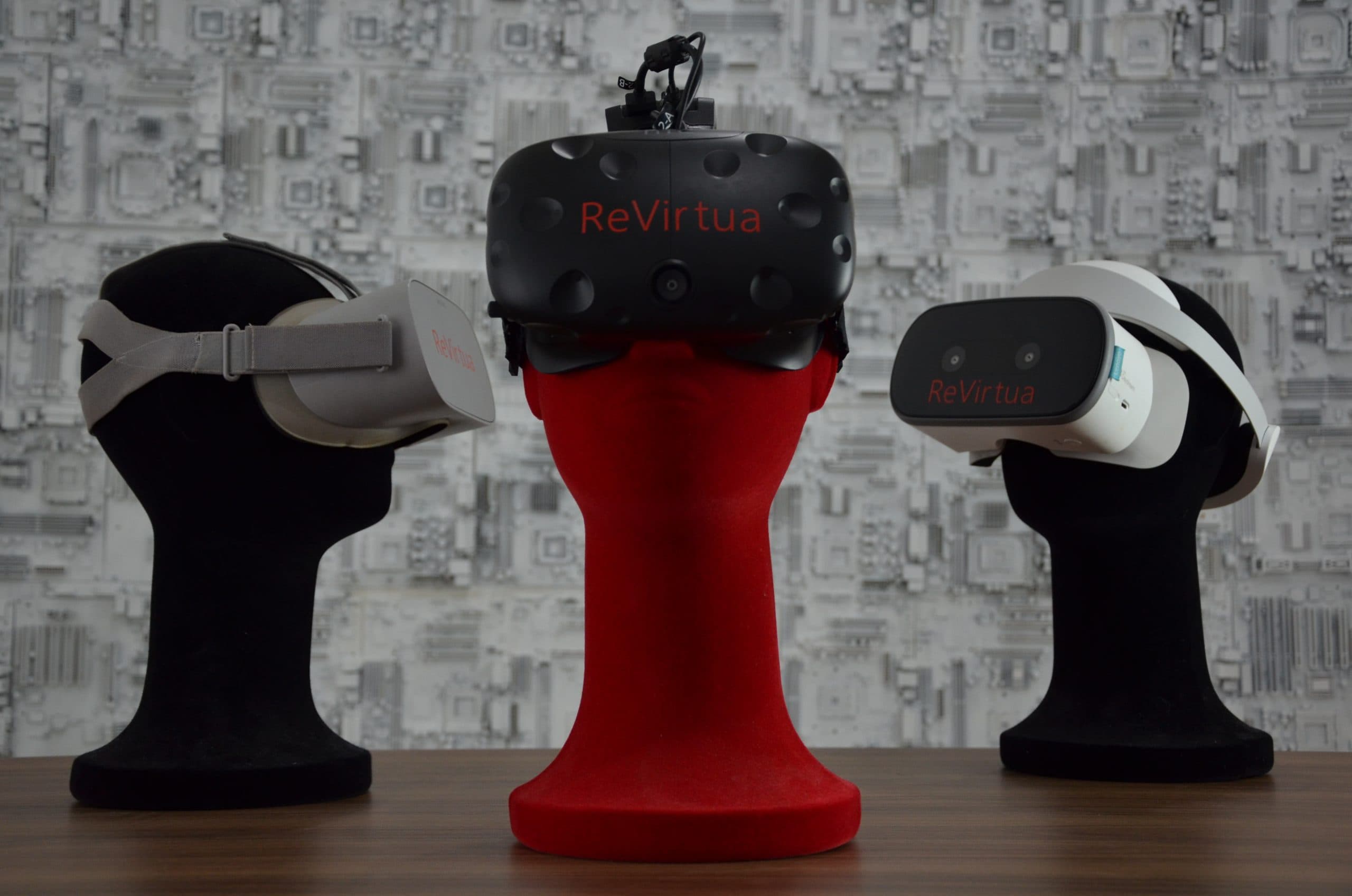 Equipamentos de realidade virtual e expansão digital.